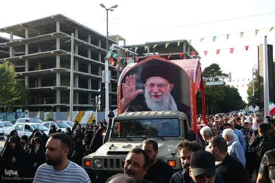 مراسم تشییع پیکر شهیدان مصطفی امینی و عبدالحسین شیخ‌کوپایی