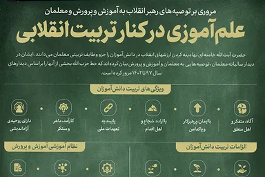 اطلاع‌نگاشت | علم‌آموزی در کنار تربیت انقلابی