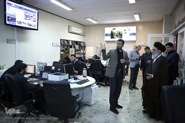 بازدید آیت‌الله سید احمد حسینی خراسانی، عضو خبرگان رهبری از ایکنا