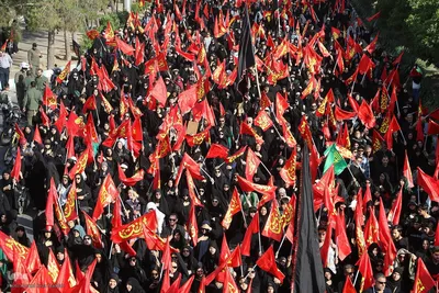 مراسم آیینی جاماندگان اربعین حسینی در شیراز