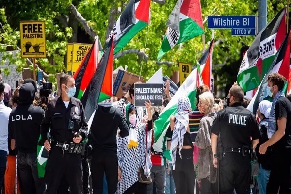 ABD'de Filistin'e destek gösterisi düzenlendi