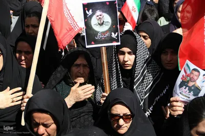 تشییع پیکرهای مطهر ۶ شهید اقتدار ملی در سپیدان فارس