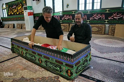 وداع با پیکر طلبه شهید مدافع امنیت مهدی زاهدلویی