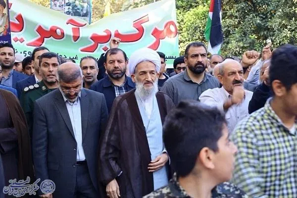 راهپیمایی ضد صهیونیستی مردم شهرستان ساری