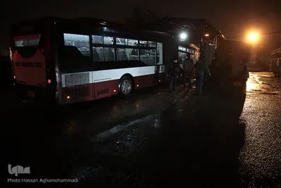 عملیات ضد عفونی کردن ناوگان حمل و نقل عمومی در تهران