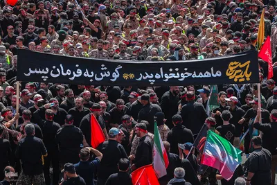 تشییع پیکر رهبر شهید در تهران
