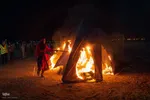 مراسم آیینی خیمه‌سوزان در مبارکه