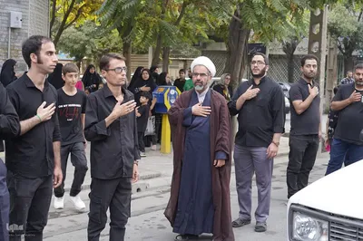 مراسم پیاده‌روی جاماندگان اربعین در شهرستان ملایر