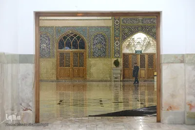 اولین برف زمستانی در قم