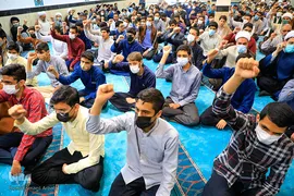 تجمع اعتراض‌آمیز طلاب خراسان‌جنوبی در پی جنایات آل سعود