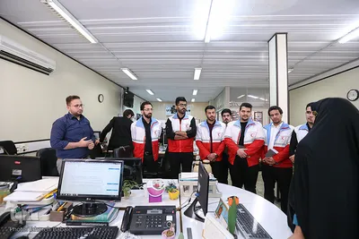 بازدید جوانان هلال احمر از ایکنا
