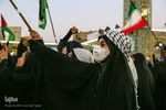 اجتماع مردمی قم در حرم حضرت معصومه