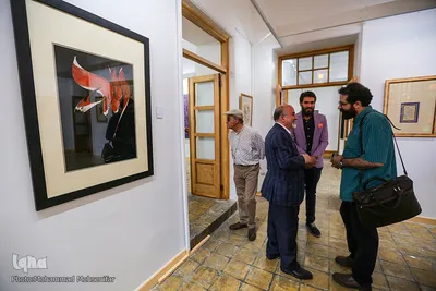افتتاح نمایشگاه نقاشی خط ربنا