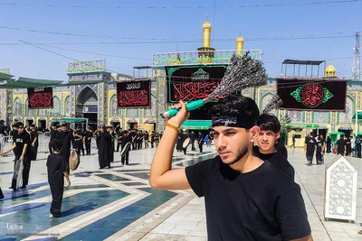 بین الحرمین در انتظار پیکر مطهر رهبر شهید
