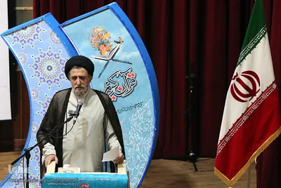 سخنرانی حجت‌الاسلام بهرامی، معاون تبلیغات و روابط عمومی سازمان عقیدتی ـ سیاسی وزارت دفاع در مراسم اختتامیه سی و چهارمین دوره مسابقات قرآن کریم کارکنان وزارت دفاع و پشتیبانی نیروهای مسلح