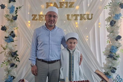 Örgün eğitimle birlikte 7 ayda hafız oldu
