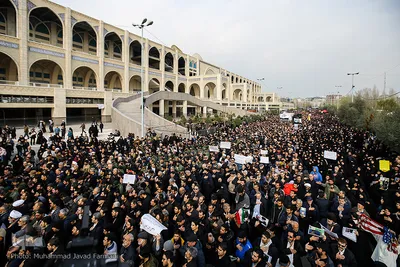 عزاداری شهادت سردار قاسم سلیمانی در تهران