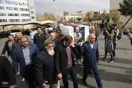 تشییع پیکر زنده‌یاد دکتر محمدعلی اسلامی ندوشن در دانشگاه تهران
