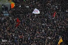 راهپیمایی دانشجویان دانشگاه های تهران در پی شهادت سردار قاسم سلیمانی