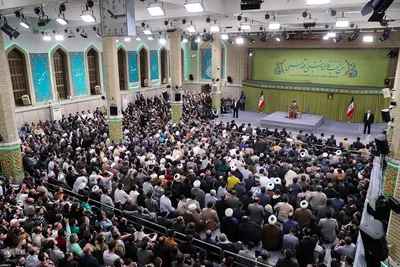 دیدار هزاران نفر از مداحان و ستایشگران اهل بیت(ع)