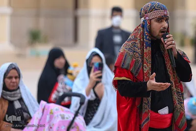 مراسم آیینی تعزیه در حرم شاهچراغ (ع)