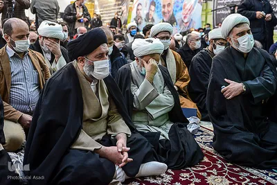 مراسم تشییع پیکر مرحوم آیت الله محدتقی مصباح یزدی در آستان مقدس عبدالعظیم حسنی(ع)