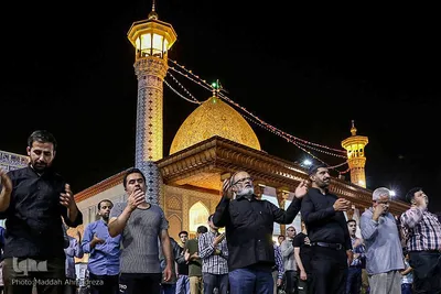 حرم شاهچراغ(ع) در سوگ جوادالائمه(ع)‎‎