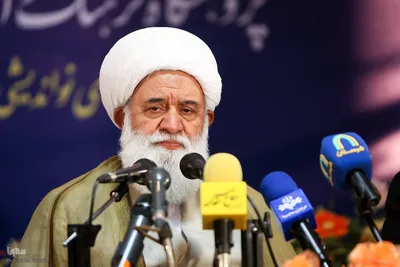 آیت‌الله علی اکبر رشاد، رئیس و مؤسس پژوهشگاه فرهنگ و اندیشه اسلامی در هم‌اندیشی بین‌المللی اصحاب ادیان و مسئله غزه
