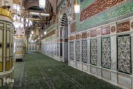 حرم مطهر و نورانی اشرف الانبیاء، حضرت محمد مصطفی(ص) در مدینه منوره