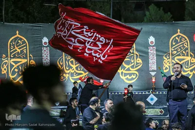 عزاداری شب پنجم محرم الحرام در باغ جنت
