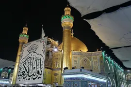 حرم امیرالمومنین علی(ع) در شب ولادت آن حضرت