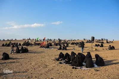عزاداری تاسوعای حسینی در کویر «خوریان» سمنان