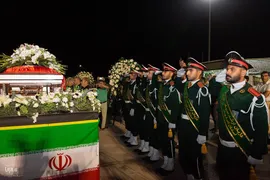 مراسم استقبال از پیکر استاد محمود فرشچیان در اصفهان