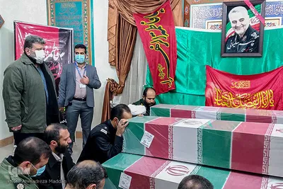 ورود پیکرهای مطهر ۹ تن از شهدای دوران دفاع مقدس به شیراز‎‎
