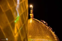 محرم؛ گنبد حرم امام حسین(ع) کی دھلائی+ تصاویر