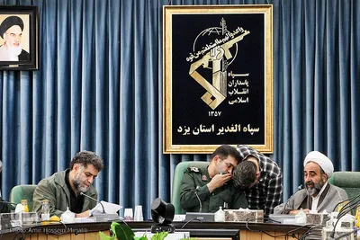 نشست خبری سردار زارع کمالی فرمانده سپاه الغدیر استان یزد‎‎