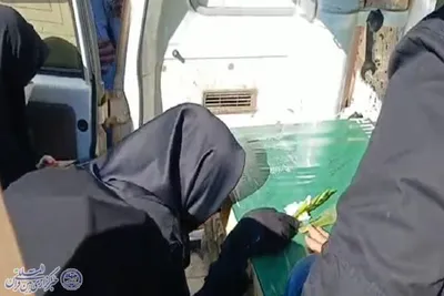 تشییع باشکوه ده آلاله سرخ از کربلای ایران؛ ساری در سالروز شهادت حضرت زهرا(س)