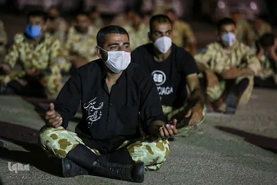 عزاداری شب عاشورا در تیپ 55 هوابرد ارتش‎