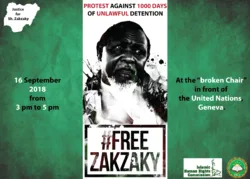 Manifestation en Suisse pour exiger la libération du cheikh Zakzaky