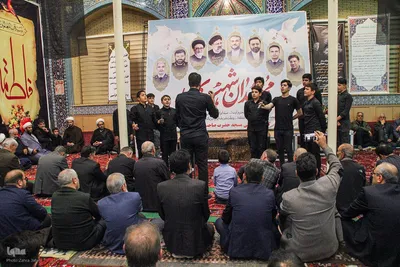 مراسم شام غریبان شهدای خدمت در اهر