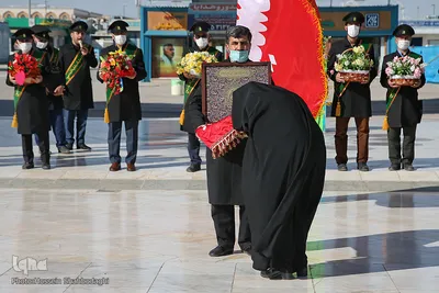 آئین شستشو وتعویض پرچم گنبد مسجد مقدس جمکران
