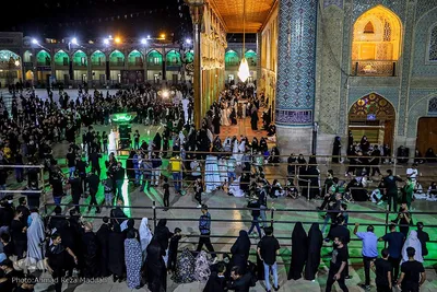 عزاداری شب چهارم محرم در حرم مطهر حضرت شاهچراغ (ع)‎‎