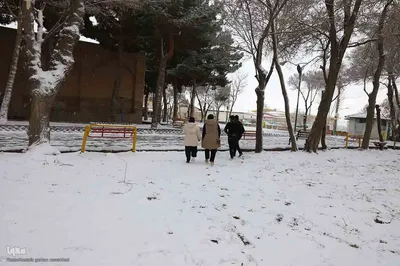 بارش برف در اهر