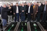 عطرافشانی و غبارروبی مزار شهدای وادی رحمت تبریز