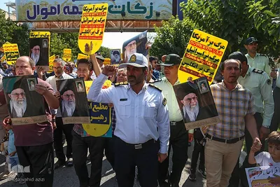 راهپیمایی نمازگزاران نماز جمعه بجنورد در اعتراض به حوادث اخیر‎‎