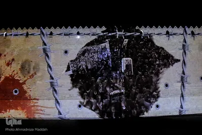 ویدئومپینگ بر دیواره ارگ کریم‌‌ خان شیراز‎‎