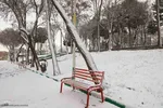 بارش برف در اهر