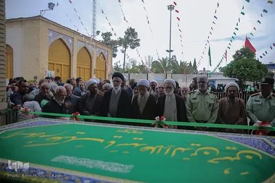 رونمایی از سنگ مزار حرم مطهر سید علاالدین حسین (ع)
