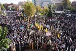 اجتماع مردم ارومیه در محکومیت جنایات رژیم صهیونیستی‎