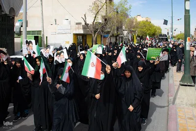 مراسم راهپیمایی محکومیت جنایات آمریکا و رژیم صهیونیستی در اصفهان